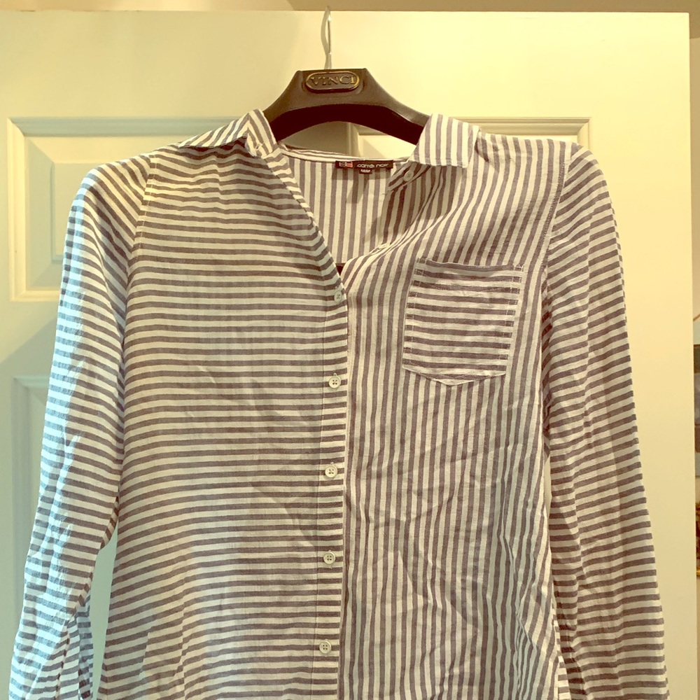 Button down stripped shirt